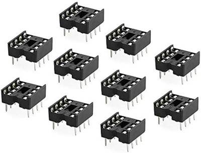 MIFRA ELECTRONICS 8pin dip IC Base (10 Pcs) Electronic Components Electronic Hobby Kit