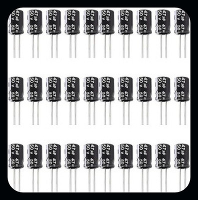 R&D A-30-PCS SET OF 470uF/50V ELECTROLYTIC CAPACITOR Electronic Components Electronic Hobby Kit