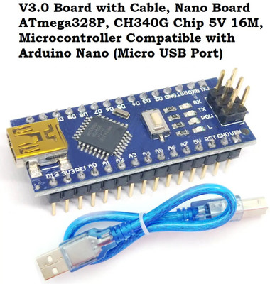 EASTRA PREMIUM QUALITY V3.0 Board with Cable Nano Board ATmega328P, CH340G Chip 5V 16M Electronic Components Electronic Hobby Kit