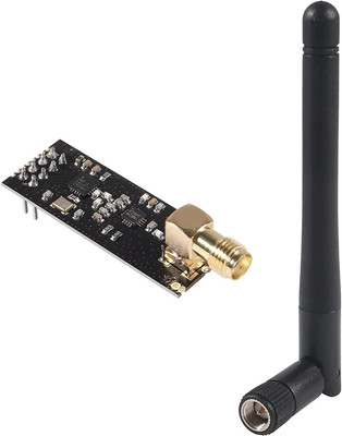 HouseOfCommon SG 2.4G NRF24L01+PA+LNA SMA Antenna Wireless Transceiver 1100-Meter Distance Micro Controller Board Electronic Hobby Kit