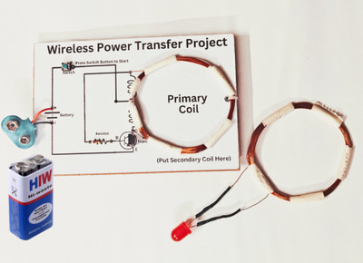 ERHIndia Electromagnetic Induction Wireless Transmission Project Working Model Class 12 Educational Electronic Hobby Kit