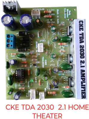 CKE TDA2030 Triple IC Stereo Circuit Amplifier 2.1 Home Theater with Bass Boost Sound Recorder and Sound Circuit Electronic Hobby Kit
