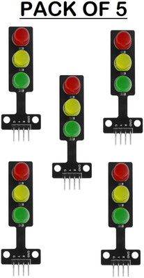 SG Flash PACK OF 5 Mini Traffic Light Display Module LED Traffic Timer Counter and Clock Electronic Hobby Kit