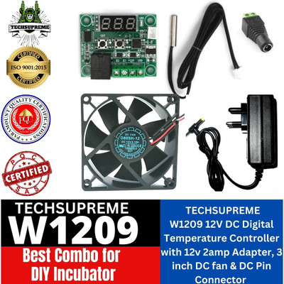 TechSupreme W1209 DIY Combo Incubator W1209 Temperature Controller Board Electronic Components Electronic Hobby Kit