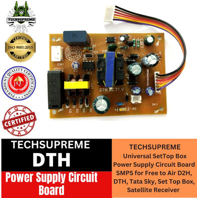 TechSupreme DTH Power Supply Universal Set Top Box Power Supply Circuit Board 1H Power Supply Electronic Hobby Kit