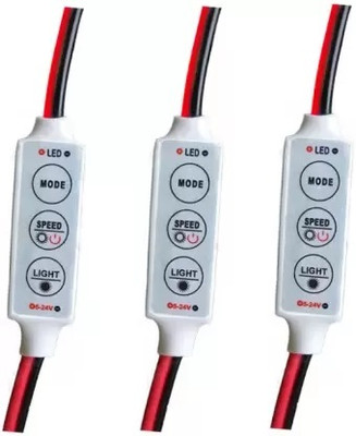 StrawHat (3 Pieces) 6 Mode & 5 Speed LED Strip Light Flasher Blinker Strip Controller Micro Controller Board Electronic Hobby Kit