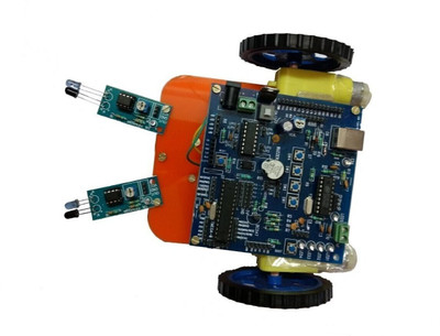 INVENTO Two wheel smart car Line following robotic LFR DIY Kit bluetooth mobile control Automotive Electronic Hobby Kit