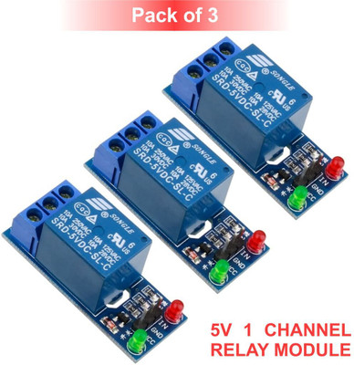 Scienticy Single Channel 5V Relay Module (Pack of 3) Electronic Components Electronic Hobby Kit