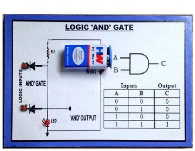 MELODY's Logic 'and ' Gate Physics Science Working Project & Model Educational Electronic Hobby Kit