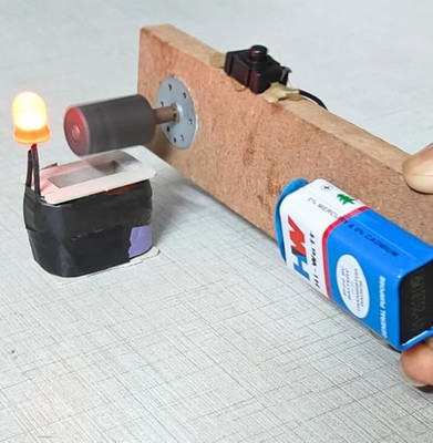 ERHIndia Complete Class 12 Science Project Kit Working Electromagnetic Induction Model Educational Electronic Hobby Kit