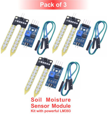 Scienticy Soil Moisture Sensor Module with powerful LM393 Good Quality (Pack of 3) Electronic Components Electronic Hobby Kit