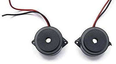 DIYtronics 2 Pcs Big Buzzer 3-12 Volt DC Volt with Wire Small Enclosed 95DB for Home Electronic Components Electronic Hobby Kit