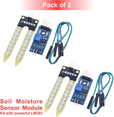 Scienticy Soil Moisture Sensor Module with powerful LM393 Good Quality (Pack of 2) Electronic Components Electronic Hobby Kit
