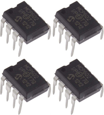 Flyrobo (4 Pcs) Pro3D MCP602-I/SN Operational Amplifier, Dual, 2 Amplifier, 2.8 MHz, 2 Electronic Components Electronic Hobby Kit