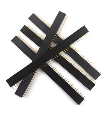 SAMAES 5 Pics Female Pin Header 40 Pin strip Single Row 2.54mm pin Header Strip Electronic Components Electronic Hobby Kit