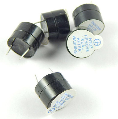 ELECTROSYS 5 Pcs Active Passive Buzzer Alarm speaker 5V 12mm Diameter Electronic Electronic Components Electronic Hobby Kit