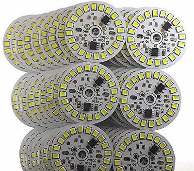SHIVSHAKTI 20 Pcs 9 WATT DOB (Direct On Board) White Color LED Bulb Raw Material Light Electronic Hobby Kit