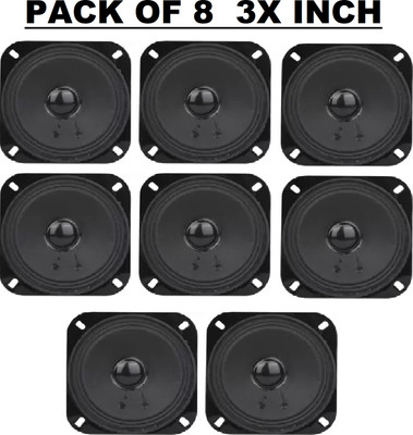 SG Flash PACK OF 8 60 Watt 3 Inch Subwoofer Speaker Electronic Components Electronic Hobby Kit