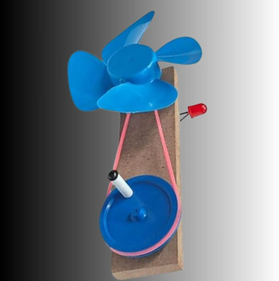 ERHIndia Working Model Wind Mill Science Project Kit Toy Class 6 Kids School Experiment Educational Electronic Hobby Kit