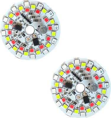 Steko (2 Pieces) 7 Color Changing 9W DOB MCPCB Led Bulb Raw Material B22 Light Electronic Hobby Kit