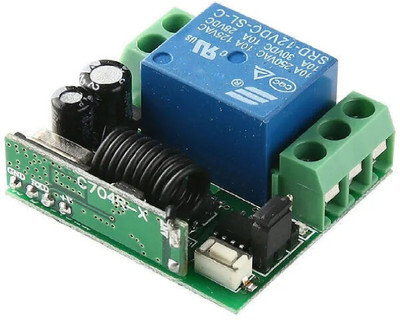 Roboway DC 12V 1CH 433Mhz Wireless Remote Control Momentary Control Transmitter Electronic Components Electronic Hobby Kit