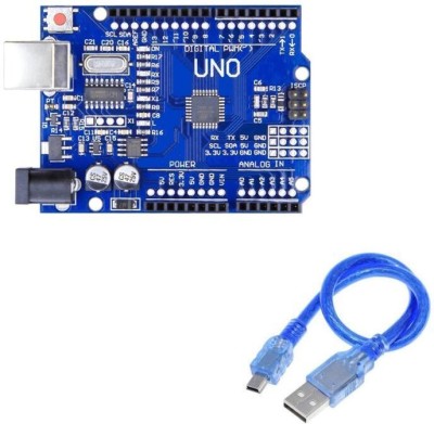 AnuElectronics Arduino Uno R3 SMD Development Board with USB cable Electronic Components Electronic Hobby Kit