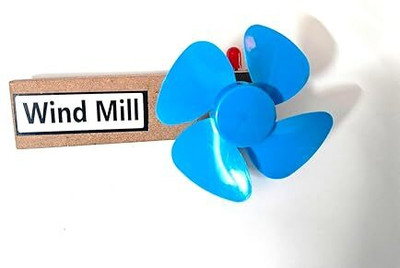 ERHIndia Class 6 Science Project Kit Wind Mill Toy Working Model for School Experiment Educational Electronic Hobby Kit