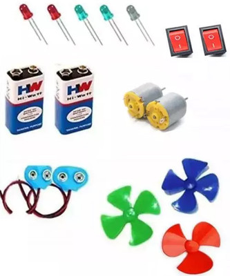 SYMFONIA School Science Project DC Motor kit 16 Item Loose in one Pack Educational Electronic Hobby Kit
