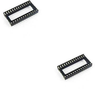 Flyrobo (2 pc) 28 Pin Wide DIP IC Socket Base Adaptor - - Electronic Components Electronic Hobby Kit