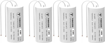 M&M HARIS 8 MFD 440V TIBCON Capacitor for Motor & Fan Motors ( Pack of 4 ) Motor Control Electronic Hobby Kit