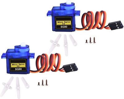 R&D Kit (2 Pcs) SG90 Micro Servo Motor 9G RC Robot Helicopter Airplane Boat Control Electronic Components Electronic Hobby Kit