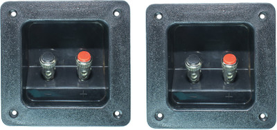 Ovicart 2 Pin Square 85mm Speaker Terminal Box 2x Electronic Components Electronic Hobby Kit