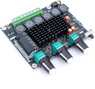 IOTaudios IOT-255 TPA3116 2.1 Channel Bluetooth 5.0 Subwoofer Amplifier Board 50WX2+100W Sound Recorder and Sound Circuit Electronic Hobby Kit