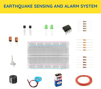 Ansoz Earthquake Sensing & Alarm System DIY Electronic Kit Educational Electronic Hobby Kit