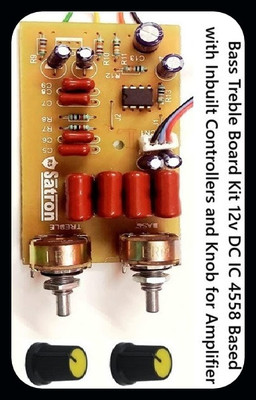 HouseOfCommon Bass Treble Board 12v DC IC 455Ampl-EHK1997 Electronic Components Electronic Hobby Kit