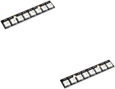 Flyrobo (2 Pcs) Pro3D 8 Bit WS2812 5050 RGB LED Built-in Full Color Driving Lights Str Electronic Components Electronic Hobby Kit
