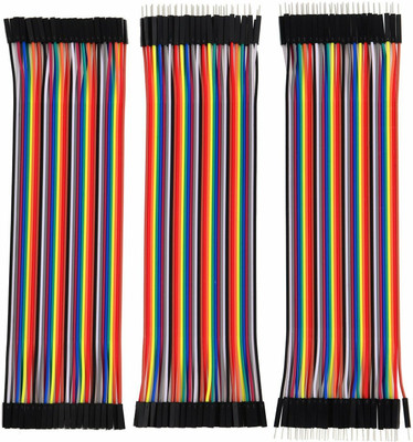 YUV DIY 120 Pieces Jumper Wire Set 40 M-M + 40 M-F + 40 F-F Wires Electronic Components Electronic Hobby Kit YUV DIY 120 Pieces Jumper Wire Set 40 M-M + 40 M-F + 40 F-F Wires Electronic Components Electronic Hobby Kit