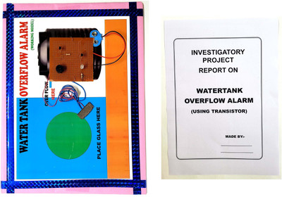 ONTEX ELECTRONICS WATER TANK TANKI OVERFLOW ALARM USING TRANSISTOR WITH REPORT Educational Electronic Hobby Kit