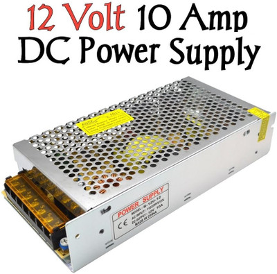 BALRAMA 12V 10A 120W SMPS AC/DC Power Supply 12 Volt DC Converter Adaptor 10 Amp Charger(White)