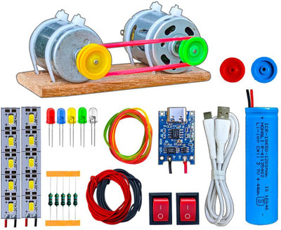 SG Flash Dynamo Motor & Other Experimental Science Project Kit for Students Electronic Components Electronic Hobby Kit
