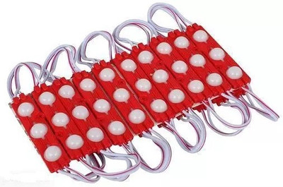 StrawHat 3 LED Strips 12V Waterproof 5630/5730 LED SMD Injection Module(Pack of 10,Red) Light Electronic Hobby Kit