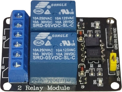 CRAZY SAMAN Relay Module 5V 10A 2 Channel Board Shield For Arduino Arm Pic AVR DSP Electronic Components Electronic Hobby Kit