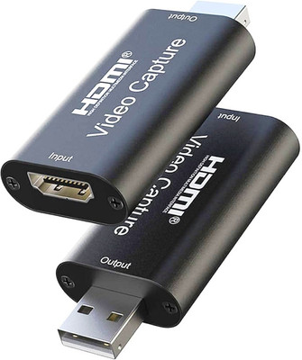 BALRAMA Game Capture Card + Record via DSLR Camcorder + Live Broadcasting + Conference USB Adapter(Black)