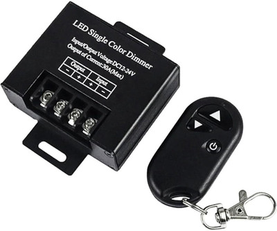 EASTRA RF Dimmer DC 12-24v 30A with remote Control, 12v Dimmer Switch Security Circuit and Motion Detector Electronic Hobby Kit