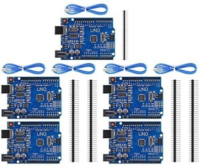 AUTO BOTIX UNO R3 SMD CH340 Board + USB Cable Compatible with Arduino Uno & IDE (PACK OF 5) Micro Controller Board Electronic Hobby Kit