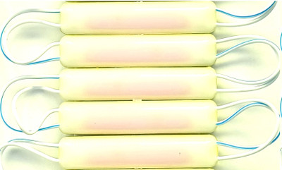 Wizzo 5 Pieces (YELLOW) 12 Volt 2.4 Watt DC TUBE Shape LED Module Light Strip Light Electronic Hobby Kit