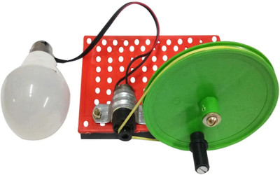 MELODY's mySTEMkit High Voltage Pulley Based DC Generator DIY kit Educational Electronic Hobby Kit