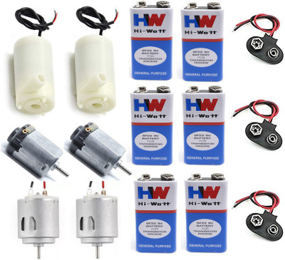 TZZOT Science Project Kit With Dc Motor Kit with / 9v Battery / For Students / Kids Educational Electronic Hobby Kit