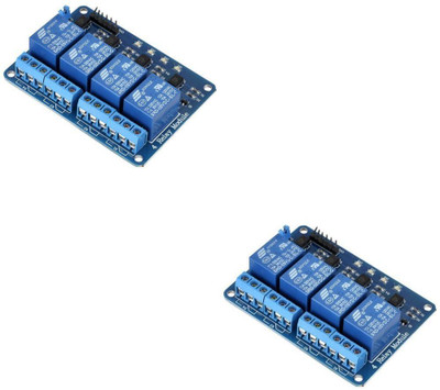Flyrobo (2 Pcs) Pro3D 5v 4 Channel Relay Module Electronic Components Electronic Hobby Kit