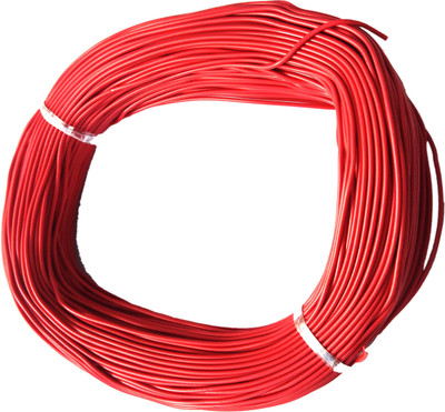Wizzo PVC WIRE 0.4 sq/mm Red 78 m Wire(RED)